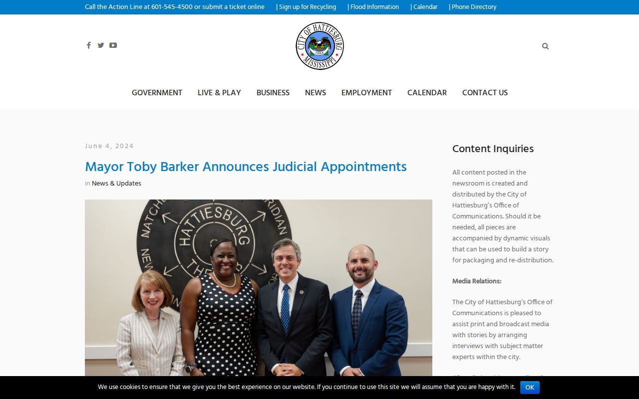 Hattiesburg court docket dated municipal judicial appointments source