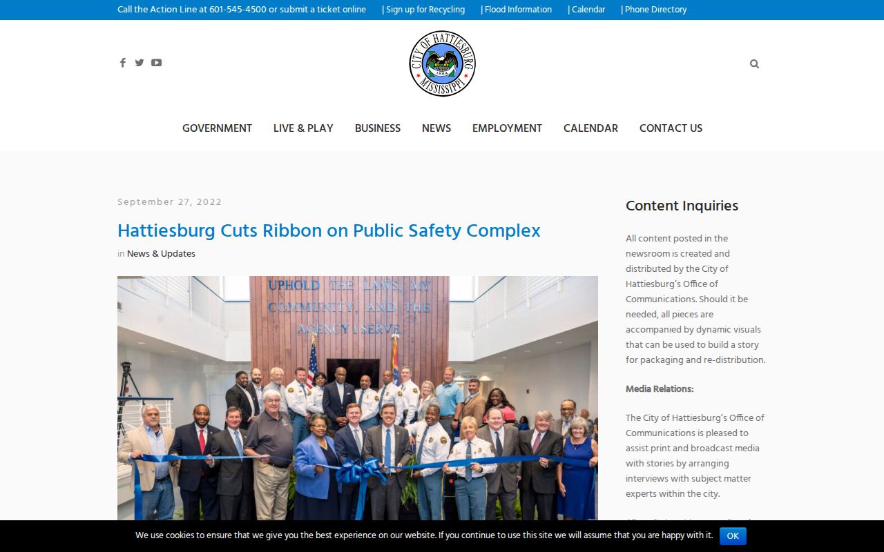 Hattiesburg court docket public-safety complex and Municipal Court records
